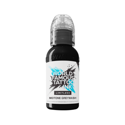 Tinta para tatuagem World Famous Limitless - Limitless Midtone Grey Wash 30 ml