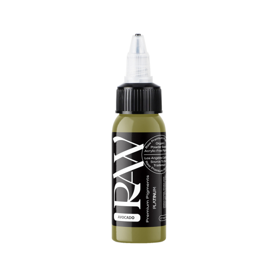 Raw Pigments Platinum - Avocado - Tinta para tatuagem - 30ml