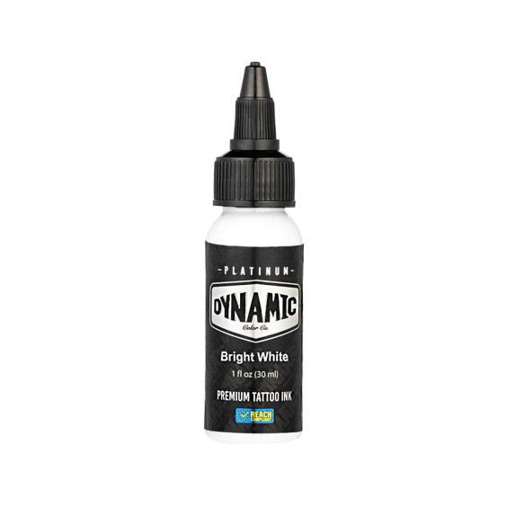 Tinta Para Tatuagem Platinum by Dynamic - Bright White 30 ml