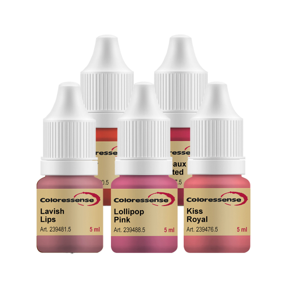 Goldeneye - Conjunto Blush Lábios Principiantes Coloressense - 5x 5 ml