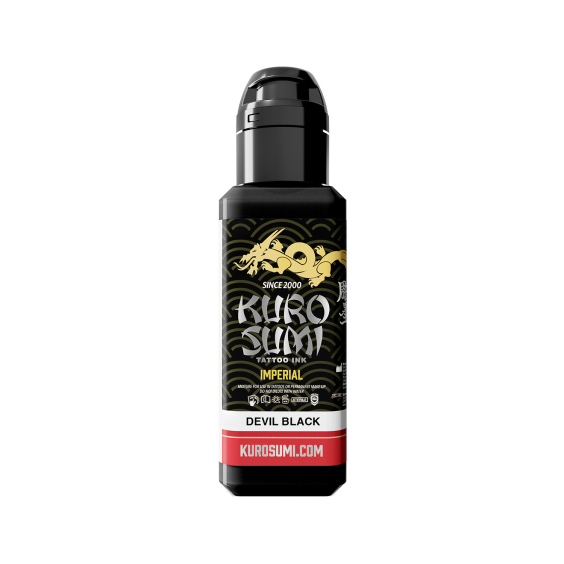 Tinta para tatuagem Kuro Sumi Imperial - Devil Black 44 ml