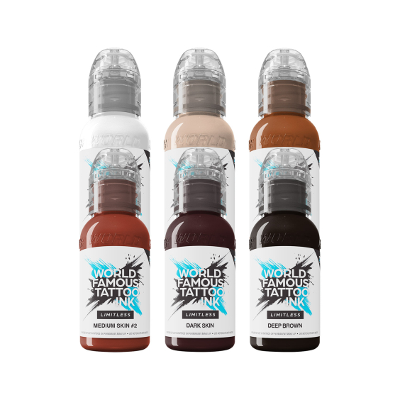 Tinta para tatuagem World Famous Limitless - Michele Turco Portrait Set - 6x 30 ml