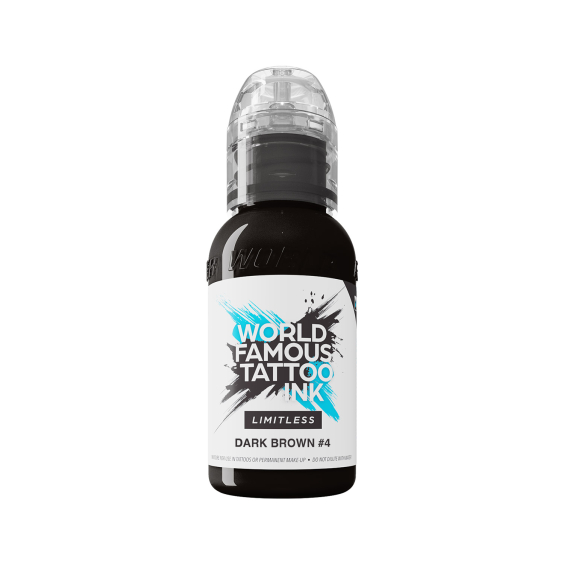 Tinta para tatuagem World Famous Limitless - Dark Brown 4 30 ml