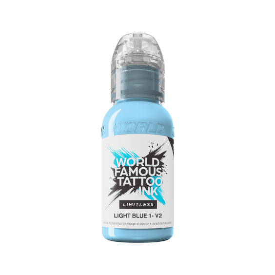 Tinta para tatuagem World Famous Limitless - Azul claro 1 v2 30 ml