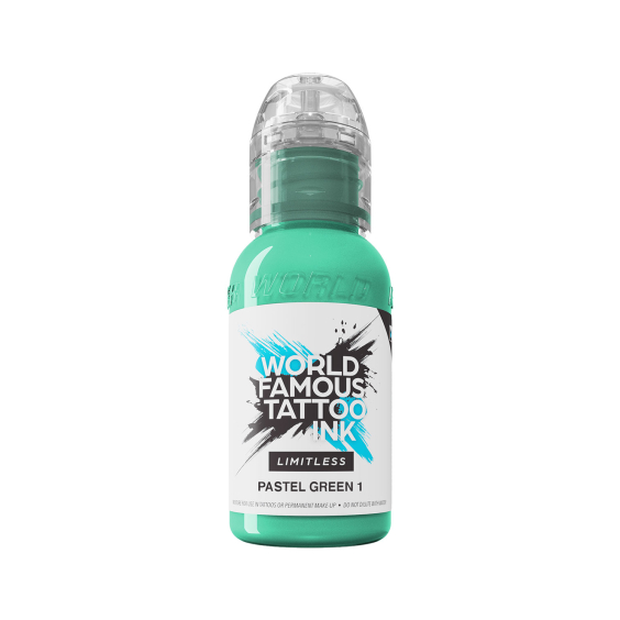Tinta para tatuagem World Famous Limitless - Verde pastel 1 30 ml