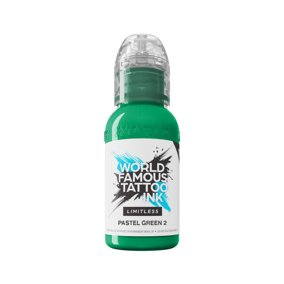 Tinta para tatuagem World Famous Limitless - Verde pastel 2 30 ml