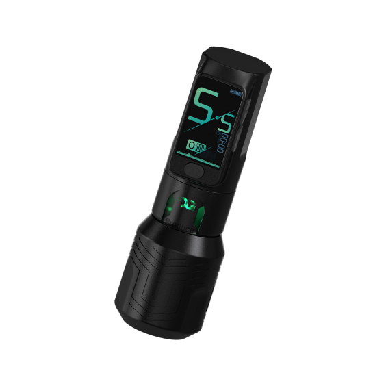 OG FURY II Wireless Tattoo Pen - Preto - Traço de 4,2mm