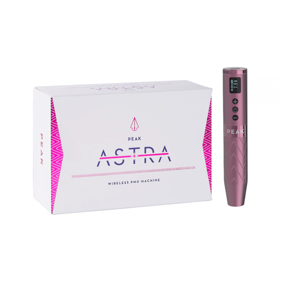 Peak Astra - Máquina PMU de caneta sem fios com traço ajustável - Rose