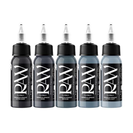 Raw Ink - Conjunto Ominous Opaques - 5 x 30ml (1 oz)