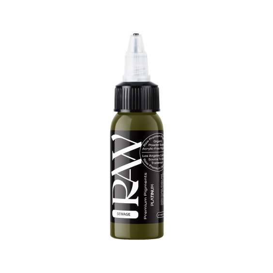 Raw Pigments Platinum - Sewage - Tinta para tatuagem - 30ml