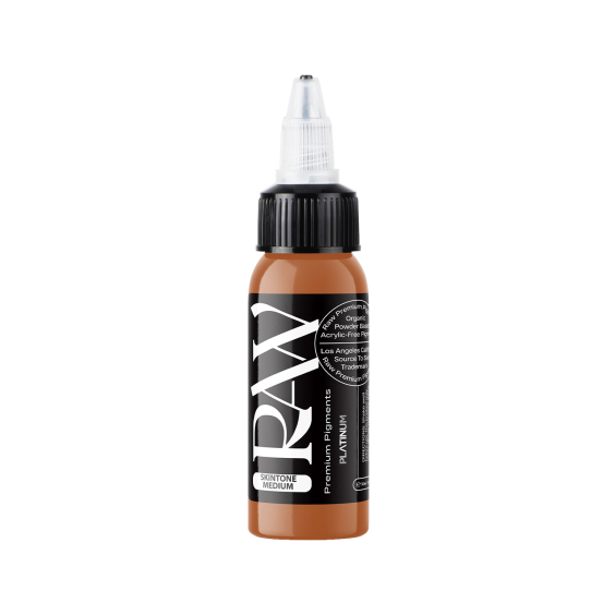 Raw Pigments Platinum - Skintone Medium - Tinta para tatuagem - 30ml