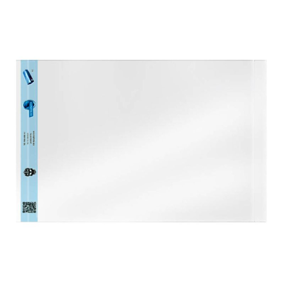 Folha portadora térmica padrão A3 branco leitoso 300x430 mm