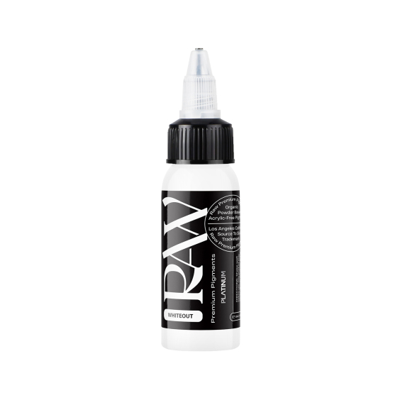 Raw Pigments Platinum - Whiteout - Tinta para tatuagem - 30ml