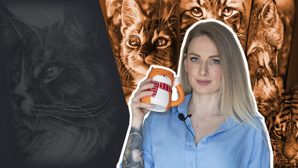 Como tatuar retratos de animais realistas com Angelique Grimm